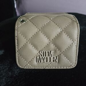 Steve Madden Quilted Tan Coin Purse